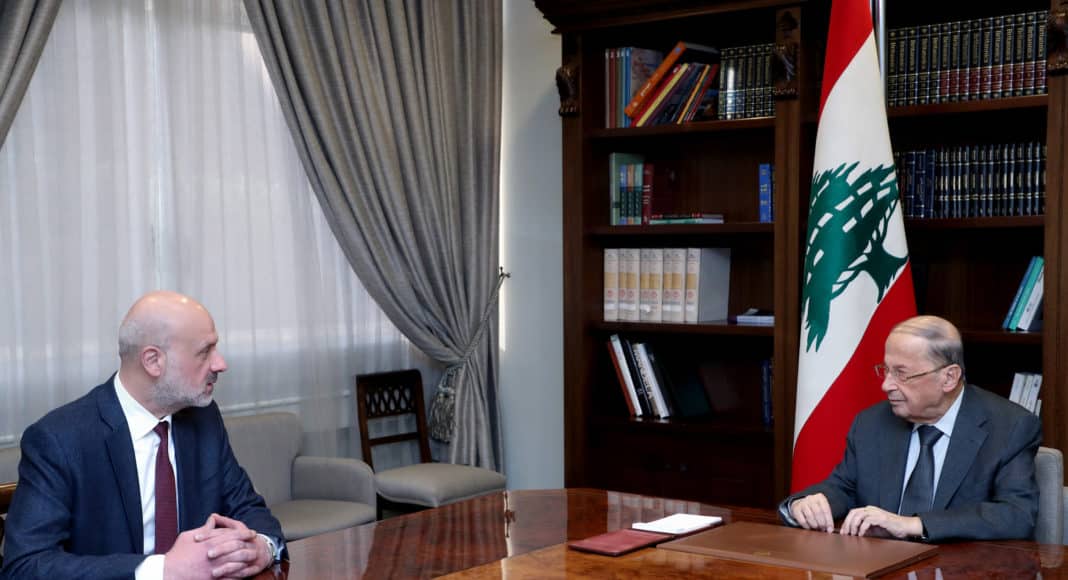 Dalati President Michel Aoun meets Minister Bassam Mawlawi