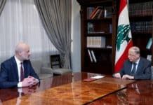 Dalati President Michel Aoun meets Minister Bassam Mawlawi