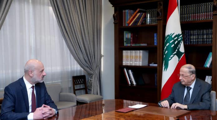 Dalati President Michel Aoun meets Minister Bassam Mawlawi