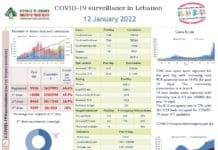 لبنان: إصابة 7246 شخصا الثلاثاء. التطعيم متاح الآن للأطفال من سن 5 إلى 11 سنة