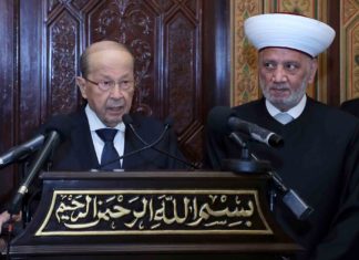 Dalati President Michel Aoun meets Mufti Abdel Latif Derian