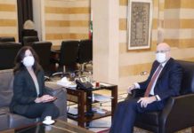Pr Minister Najib Mikati meets US Ambassador. Photo Credit: Dalati & Nohra