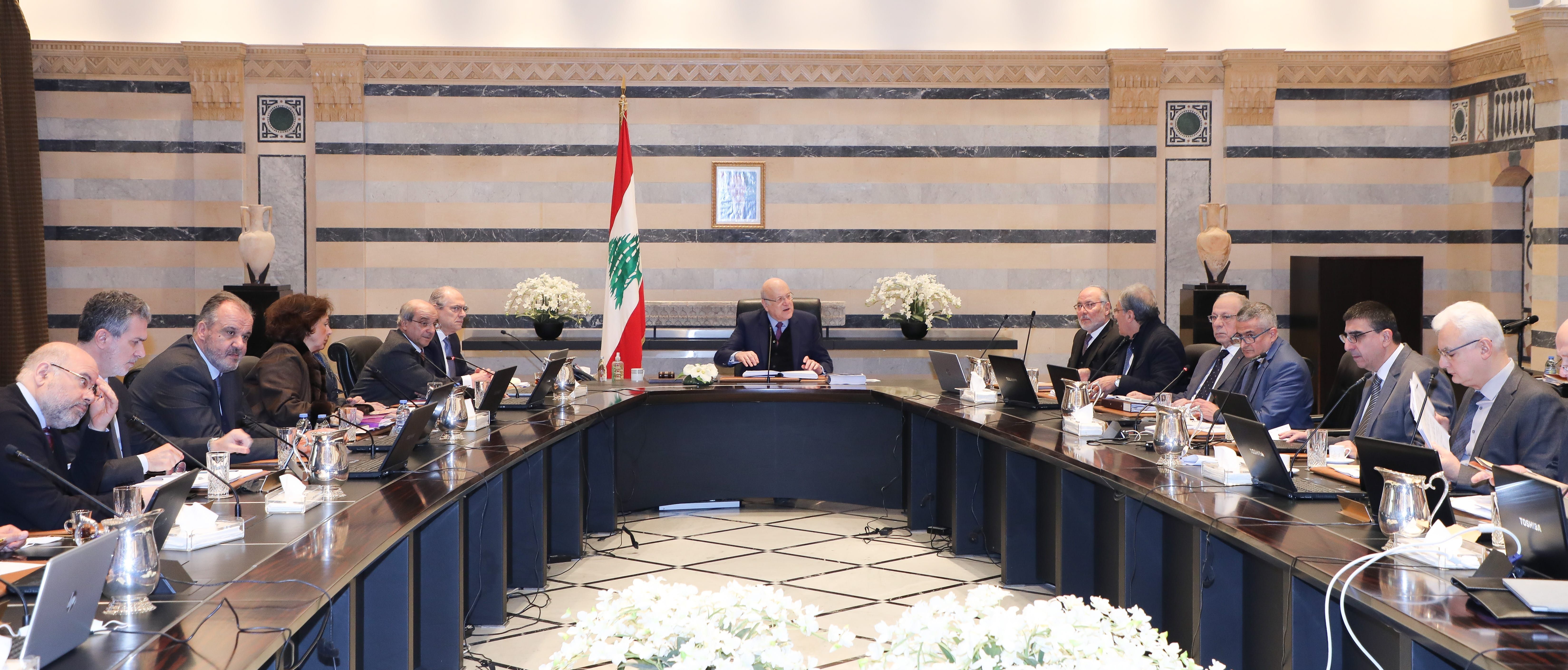 Liban: nouvelle session du gouvernement pour examiner les propositions de financement de l’EDL et le dollar douanier Dalati Ministerial Council Lebanon