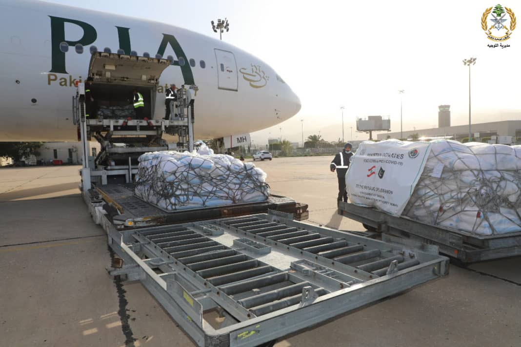 40 tonnes d&rsquo;aide alimentaire offertes par le Pakistan à l&rsquo;Armée Libanaise