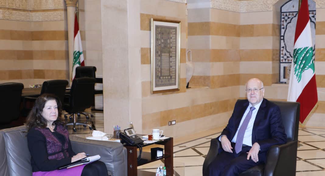 Dalati Pr Minister Najib Mikati meets US Ambassador