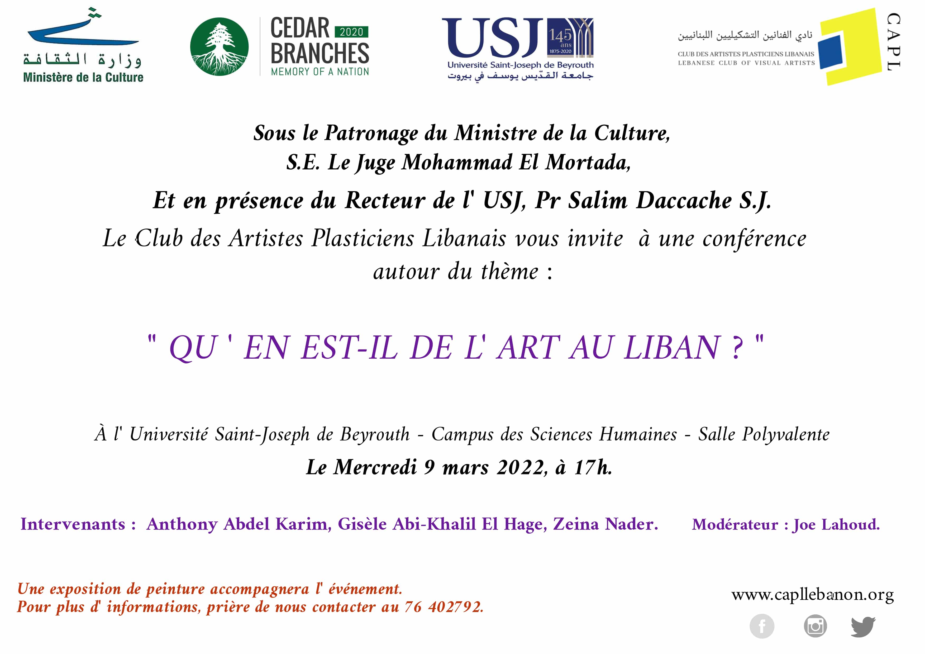 Qu’ en est- il de l’ art au Liban? Qu' en est- il de l' art au Liban?