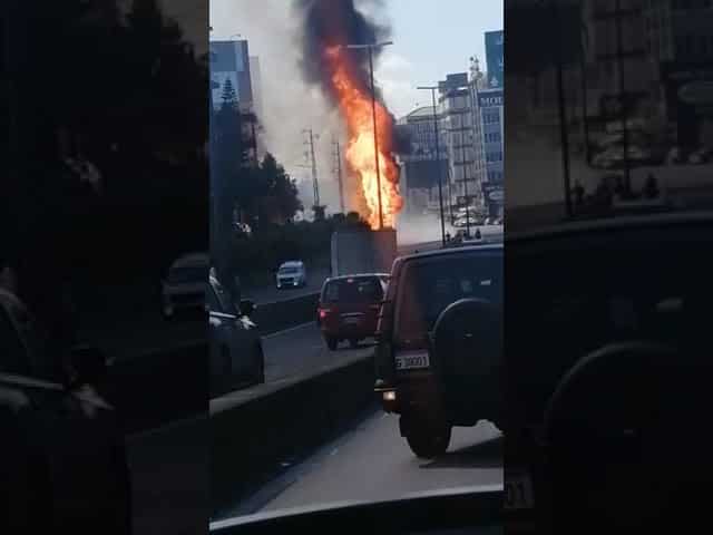 Mise à jour: Importante explosion sur l'autoroute de Zouk Mikhael