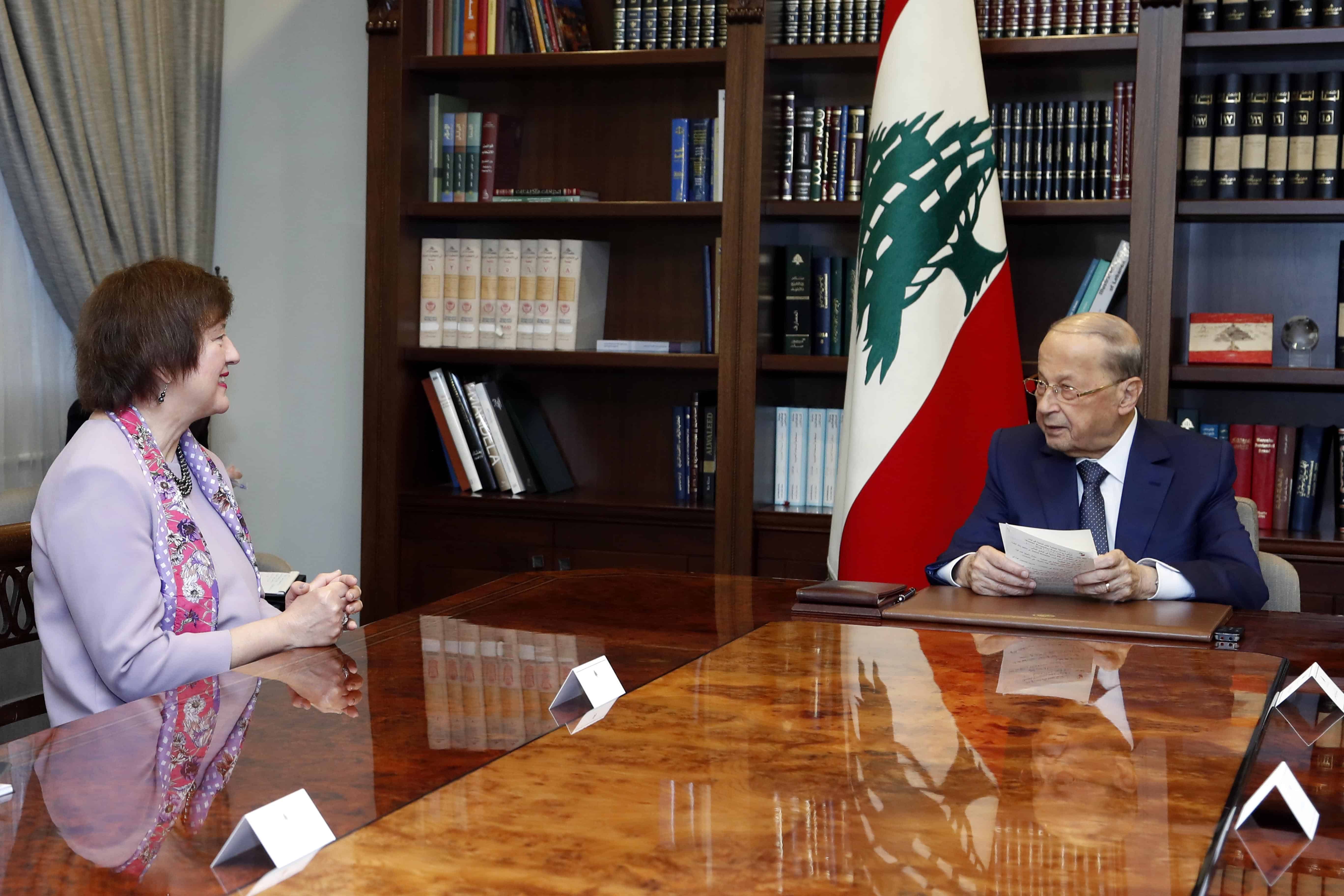 Le président de la république plaide une nouvelle fois pour l’application de la 1701 et le retour des réfugiés syriens Le président de la république plaide une nouvelle fois pour l'application de la 1701 et le retour des réfugiés syriens