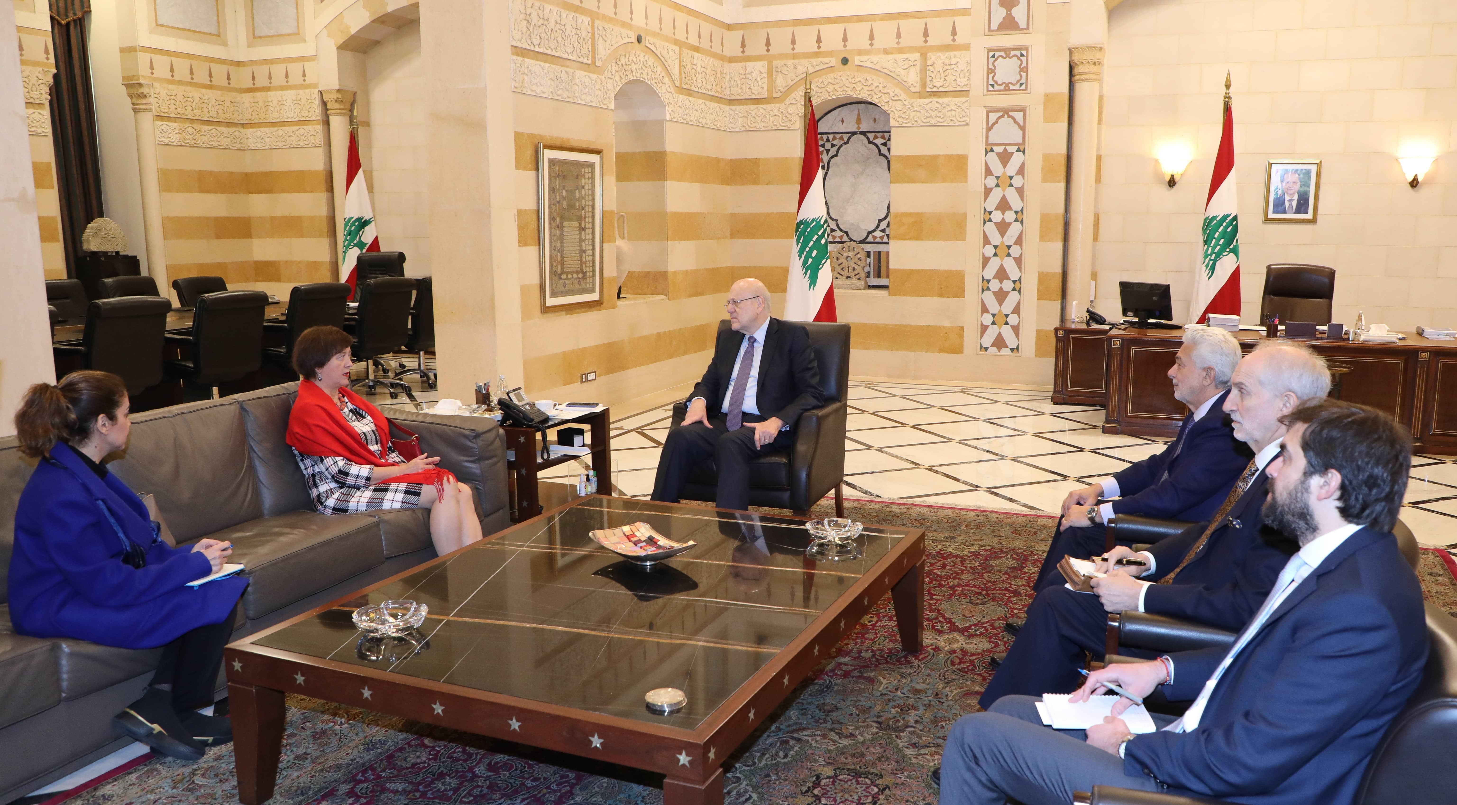 Wronecka depuis le Grand Sérail : Je présenterai un rapport sur le Liban lors de la séance du Conseil de sécurité de l’ONU prévue le 17 mars