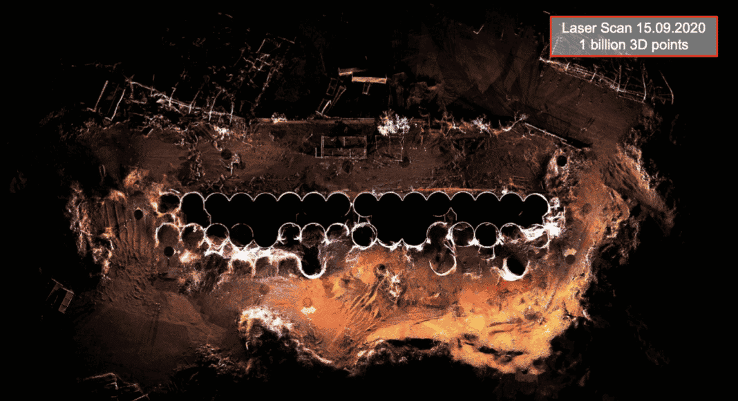 Imagerie des silos à Blé de Beyrouth endommagés par l'explosion du 4 août 2020. Crédit Photo SinA, 9 mars 2022