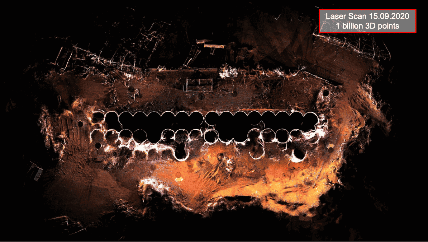 Imagerie des silos à Blé de Beyrouth endommagés par l'explosion du 4 août 2020. Crédit Photo SinA, 9 mars 2022