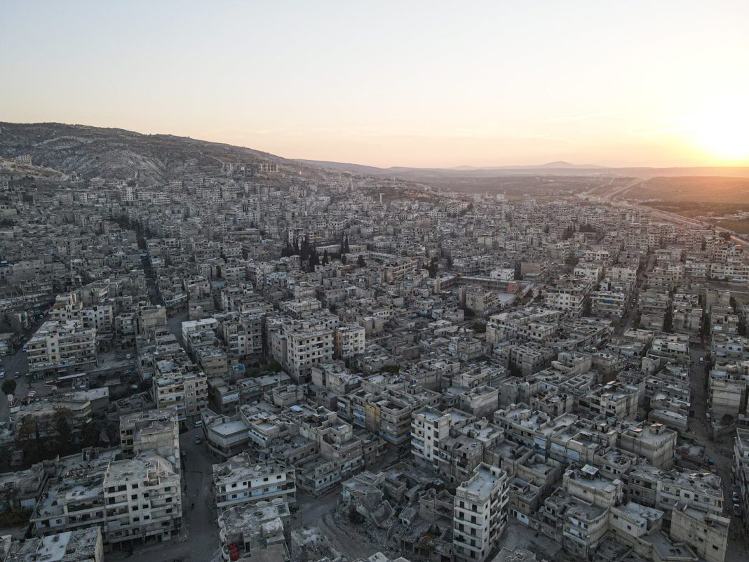 city road landscape building