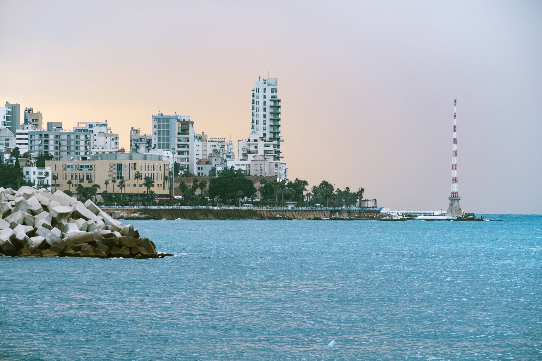 city skyline across body of water