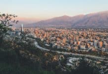 aerial photography of city near mountain