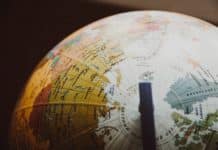 desk globe on shallow focus lens