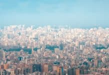 view of city buildings