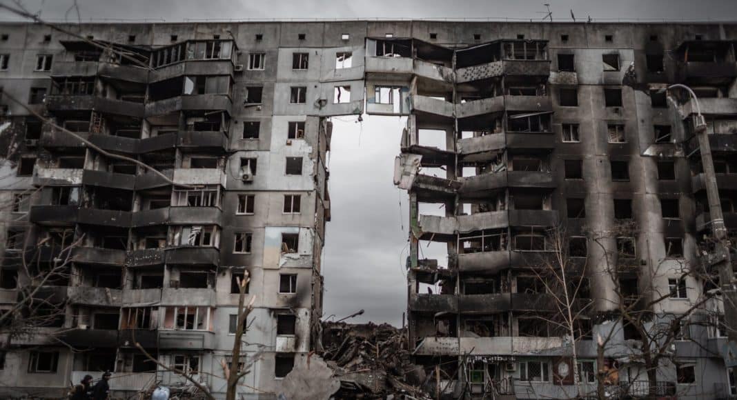 exploded house in borodyanka