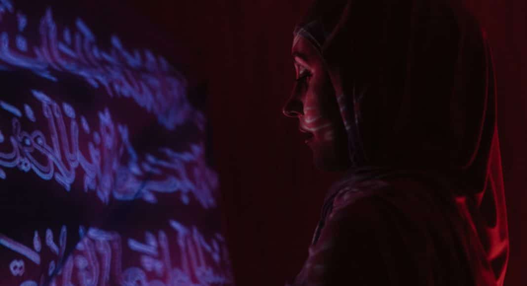 woman in black and white shirt