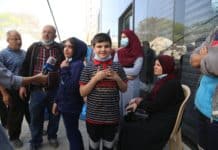 a children having interview