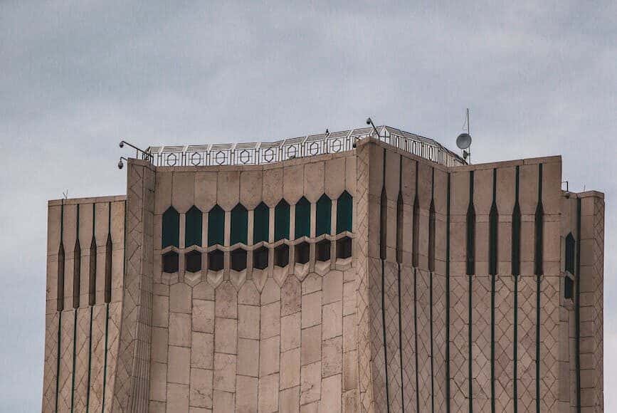 famous azadi tower in iran