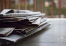 selective focus photography of magazines