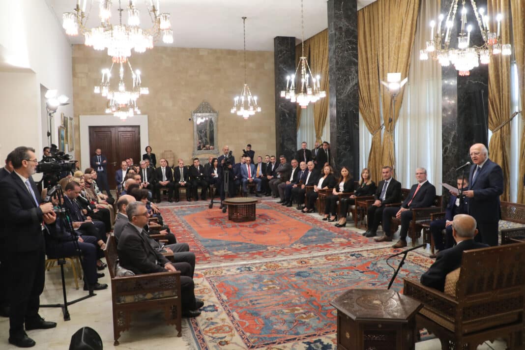 Le président de la république fait ses adieux à la presse