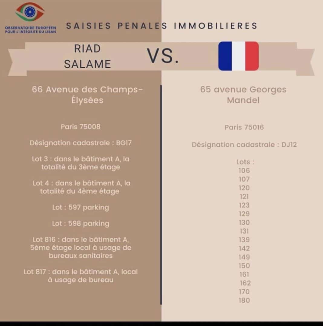 Les biens de Riad Salamé en France saisis?
