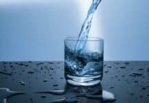 clean clear cold drink
