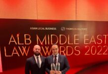 Lebanese Law Firm “Hage-Chahine” wins “Thomson Reuters” Awards in the Middle East