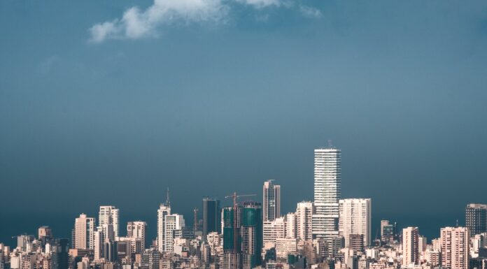 beirut skyline under blue sky