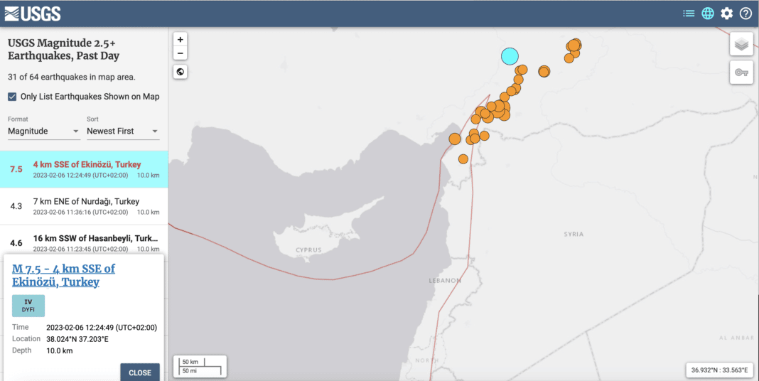 Les risques sismiques au Liban et la faille de Yammouneh