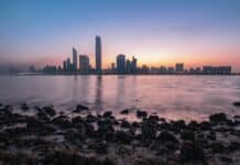 skyscrapers near body of water
