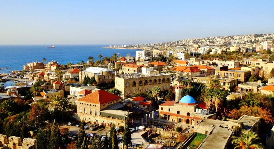 aerial view of city buildings