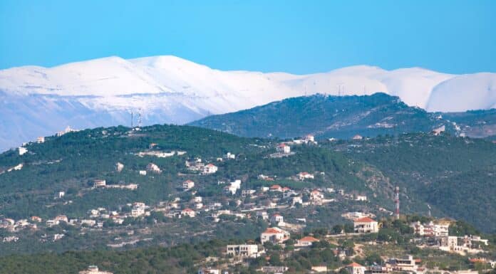 aerial photography of a village near mountains