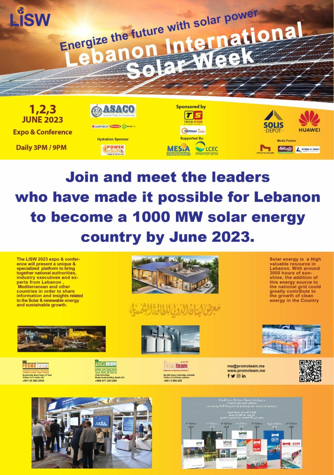Your chance to meet the pioneers who contributed in 1,000 MW of electricity through solar energy in Lebanon