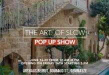 ‘THE ART OF SLOW’ Pop up Show / 16-25 Juin 2023