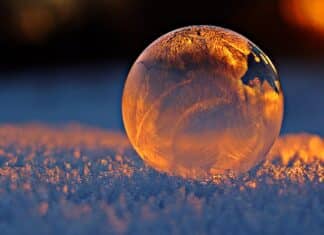 clear glass sphere