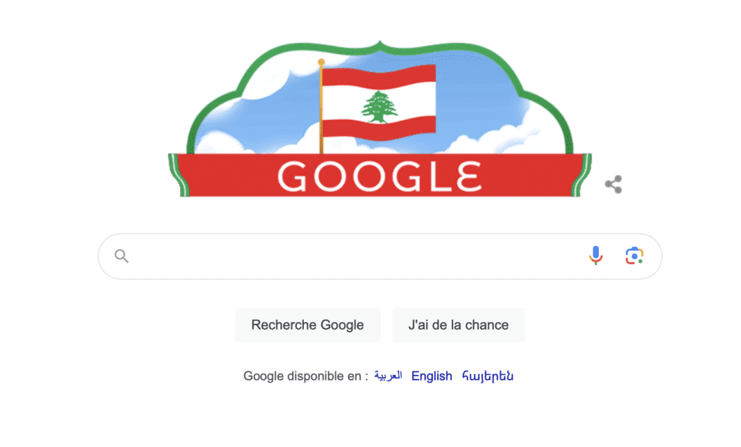 Google célèbre l'indépendance du Liban