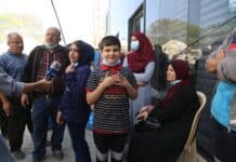 a children having interview