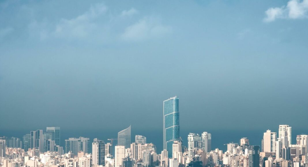beirut under blue sky