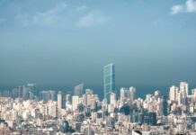 beirut under blue sky