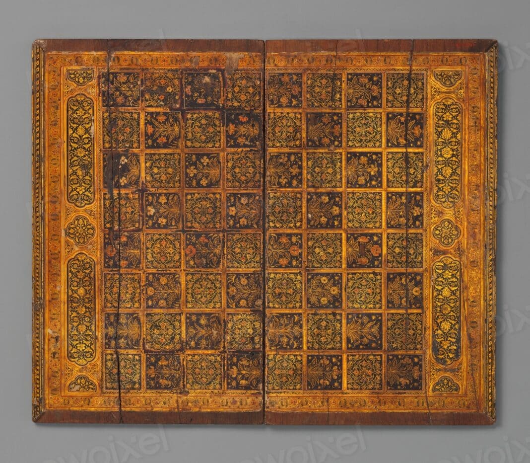 Painted and Inlaid Game Board