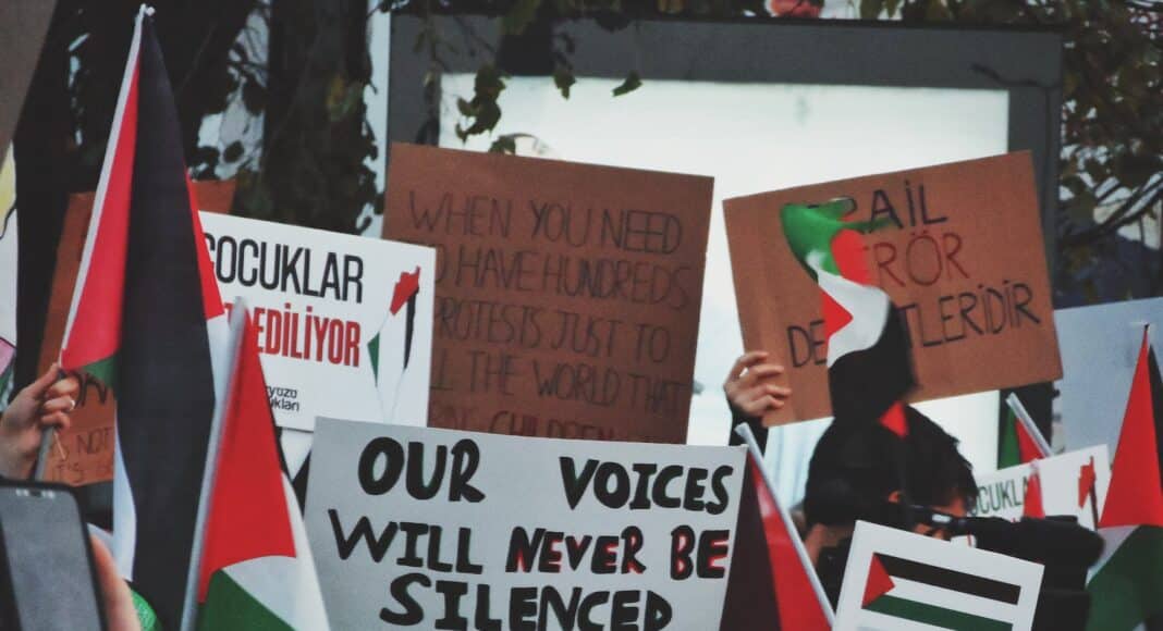 landscape people flag signal