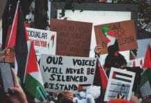 landscape people flag signal