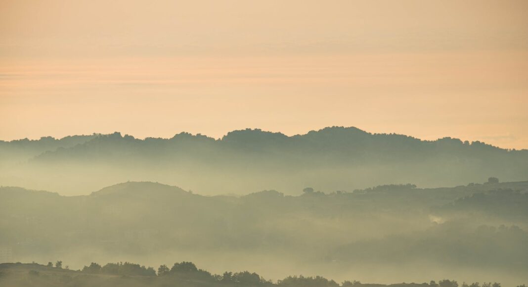 silhouette photo of mountains