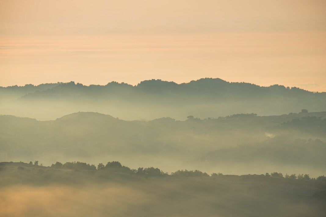 silhouette photo of mountains