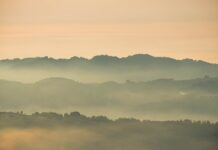 silhouette photo of mountains