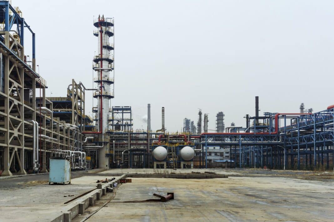 inside a petrochemical industry
