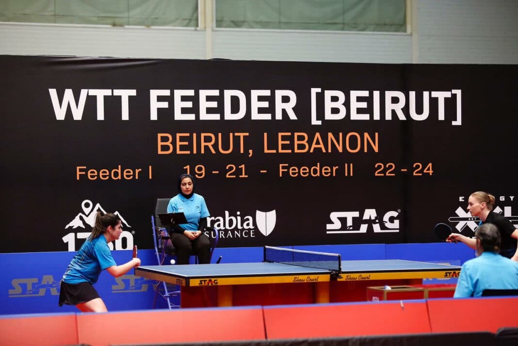 La Première Compétition Internationale de Tennis de Table au Liban débute