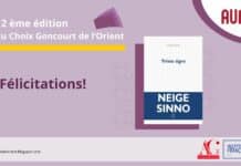 12ème édition du « Choix Goncourt de l’Orient » :